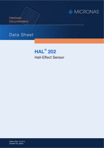HAL® 202 - micronas.com
