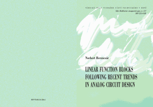 Novel active function blocks and their applications in frequency