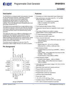 5P49V5914 Datasheet