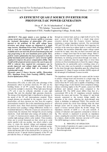 an efficient quasi z source inverter for photovoltaic power