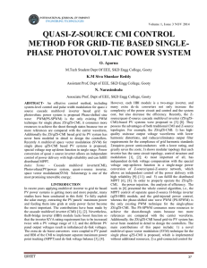 quasi-z-source cmi control method for grid-tie based single