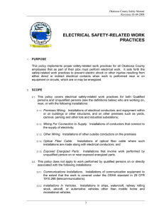 electrical safety-related work practices