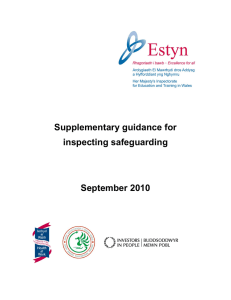 Supplementary guidance for inspecting safeguarding September 2010