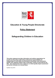 Safeguarding Children in Education