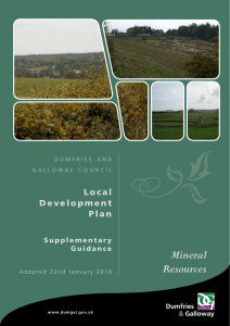 Mineral Resources - Dumfries and Galloway Council