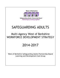 West of Berkshire Safeguarding Adults Workforce Development