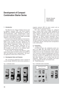 Development of Compact Combination Starter Series