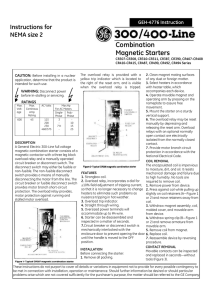 Combination Magnetic Starters