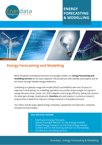Energy Forecasting and Modelling Brochure