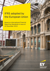 IFRS adopted by the European Union