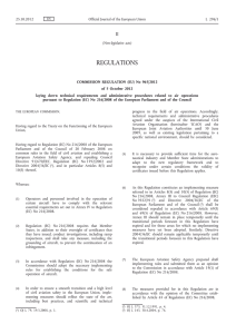 Commission Regulation (EU) No 965/2012 of 5 October 2012 laying