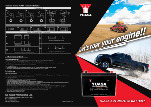 YUASA Automotive Batteries