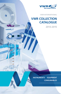vwr collection catalogue