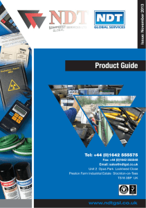 Product Guide - NDT Global Services Ltd