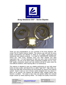 AS-OCF Dipole - Array Solutions