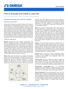 How to Evaluate and Install a Load Cell