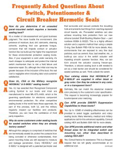 Circuit Breaker Sealing Boot