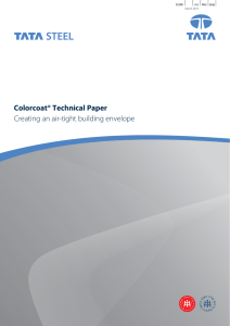 Creating an air-tight building envelope - Colorcoat