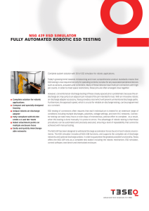 fully automated robotic esd testing