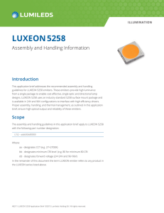 LUXEON 5258 Application Brief