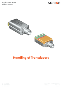 Handling of Transducers
