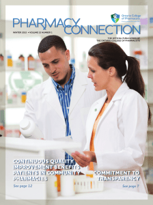 Winter 2015 - Ontario College of Pharmacists