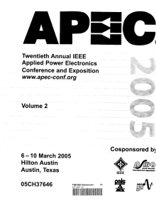 Twentieth Annual IEEE Applied Power Electronics