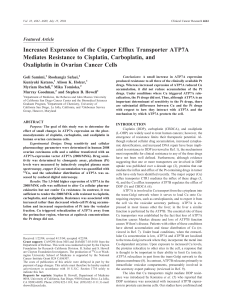 Increased Expression of the Copper Efflux Transporter ATP7A