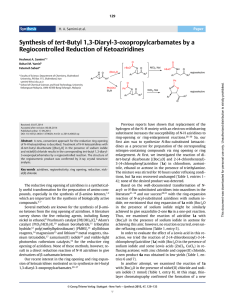 Synthesis of tert-Butyl 1, 3-Diaryl-3