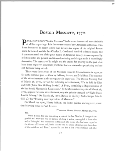 Boston Massacre, 1770 - American Antiquarian Society