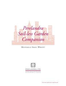 Perelandra Soil-less Garden Companion