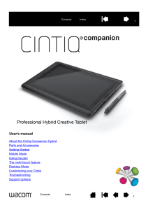 Cintiq Companion Hybrid User`s Manual - Wacom