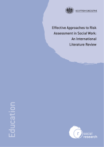 Effective Approaches to Risk Assessment in Social Work: An