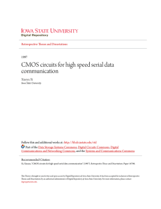 CMOS circuits for high speed serial data communication