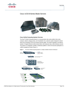 Cisco UCS B-Series Blade Servers