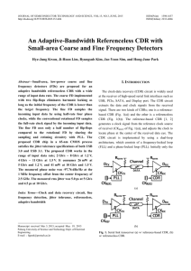 An Adaptive-Bandwidth Referenceless CDR with Small-area