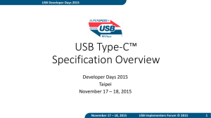 USB Type-C Specification Overview
