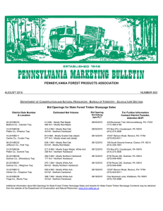 PENNSYLVANIA FOREST PRODUCTS ASSOCIATION
