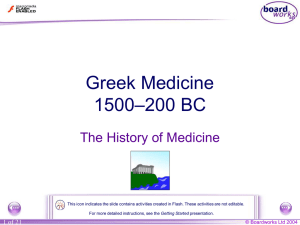 4. Greek Medicine - The Ramsey Academy, Halstead