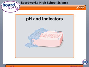 pH and Indicators