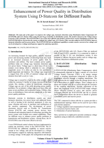 Enhancement of Power Quality in Distribution System Using D