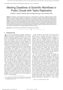 Meeting Deadlines of Scientific Workflows in