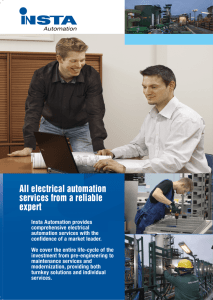 All electrical automation services from a reliable expert