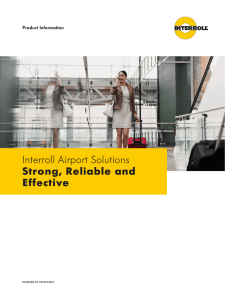Interroll Airport Solutions Strong, Reliable and Effective