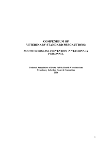 compendium of veterinary standard precautions