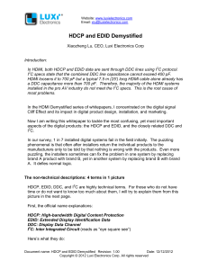 HDCP and EDID Demystified