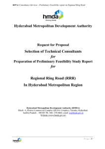 Selection of Technical Consultants for for Regional Ring Road (RRR