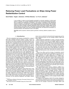 Reducing Power Load Fluctuations on Ships Using Power