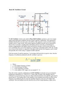 Basic RC Oscillator Circuit