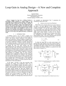 Loop Gain in Analog Design—A New and Complete Approach